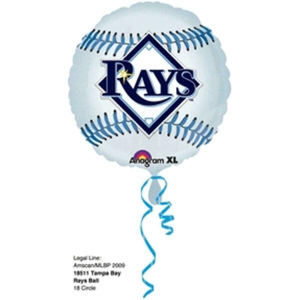 Anagram 18 in. Tampa Bay Rays Foil Flat Balloon, 5PK 44342